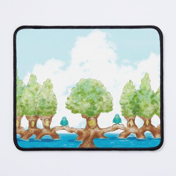 Item preview, Unique tree house and birds PT6 designed and sold by greenPQBstudio.