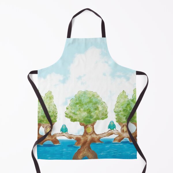 Item preview, Unique tree house and birds PT6 designed and sold by greenPQBstudio.