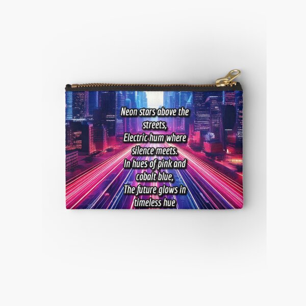 Item preview, Neon Metropolis - Synthway Poetry Art Work designed and sold by Unwind-Art-Work.