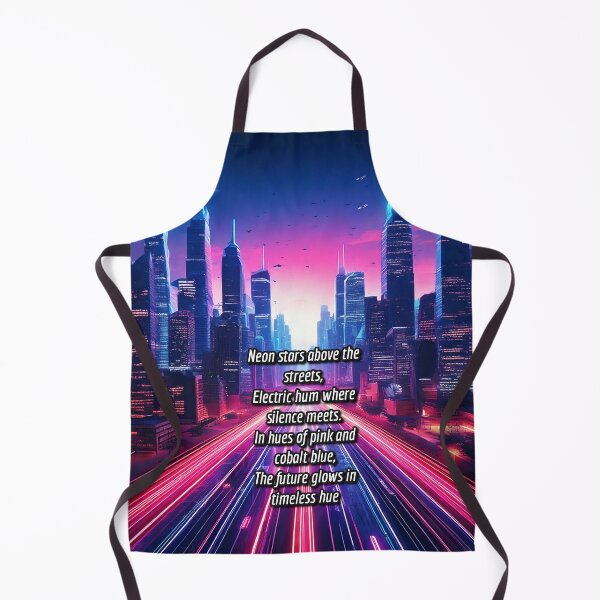 Item preview, Neon Metropolis - Synthway Poetry Art Work designed and sold by Unwind-Art-Work.