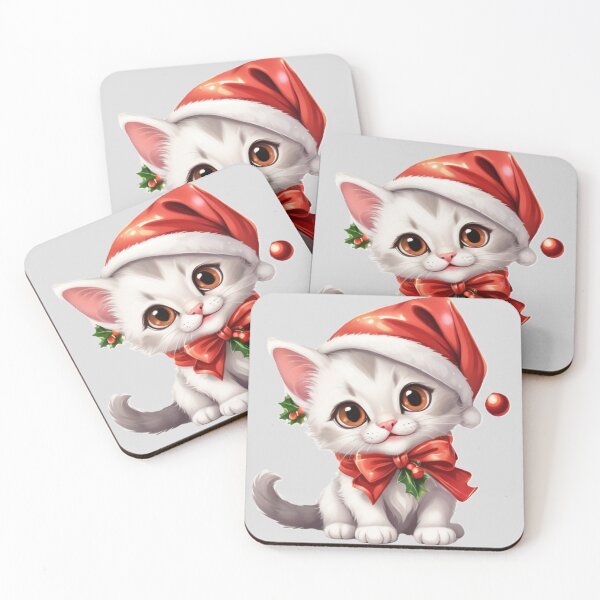 Item preview, Adorable Christmas Kitten designed and sold by Izabela Włodarczyk.