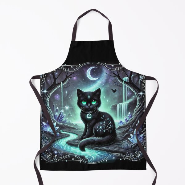 Item preview, Nyx the Magical Black Kitten in the Enchanted Crystal Valley designed and sold by Meta2Physical.