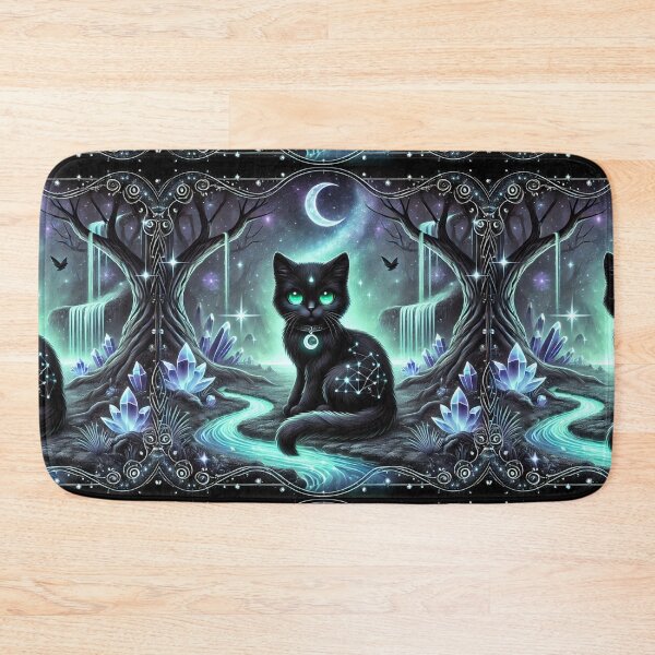 Item preview, Nyx the Magical Black Kitten in the Enchanted Crystal Valley designed and sold by Meta2Physical.