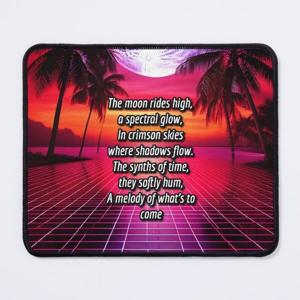 Item preview, Crimson Horizon - Synthway Poetry Art Work designed and sold by Unwind-Art-Work.