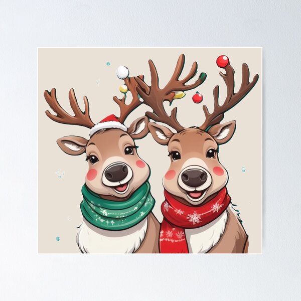 Item preview, Christmas Reindeer designed and sold by Izabela Włodarczyk.
