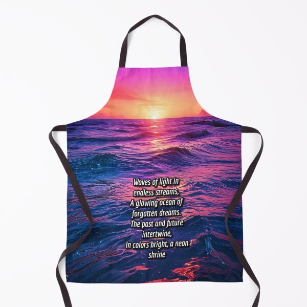 Item preview, Neon Tides - Synthway Poetry Art Work designed and sold by Unwind-Art-Work.