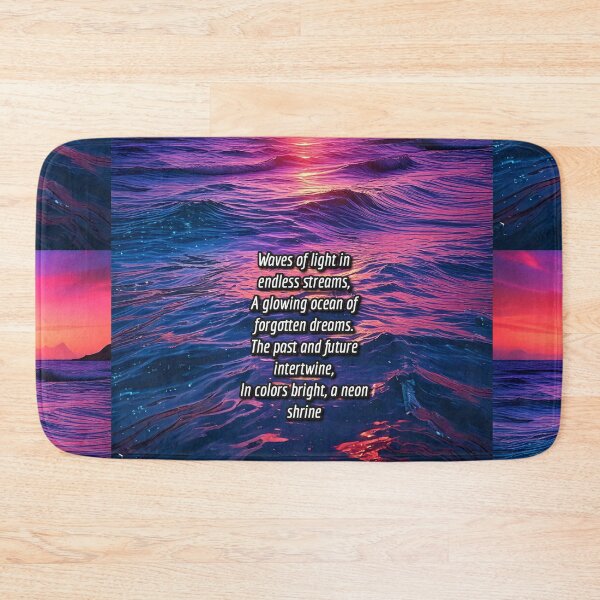Item preview, Neon Tides - Synthway Poetry Art Work designed and sold by Unwind-Art-Work.