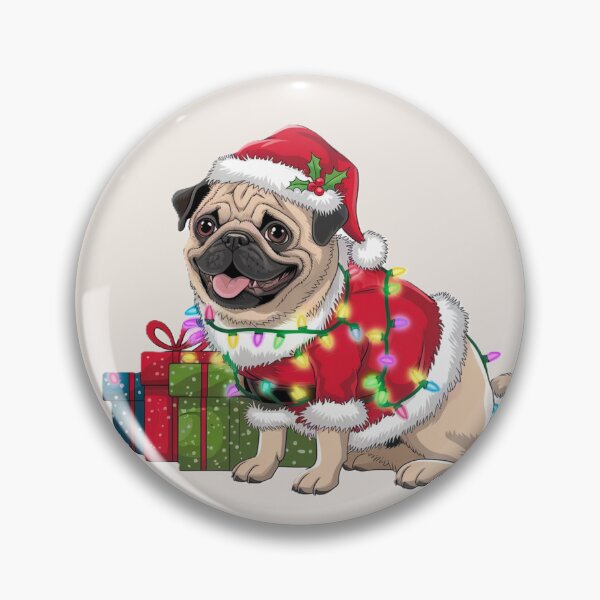 Item preview, Santa Pug designed and sold by Izabela Włodarczyk.