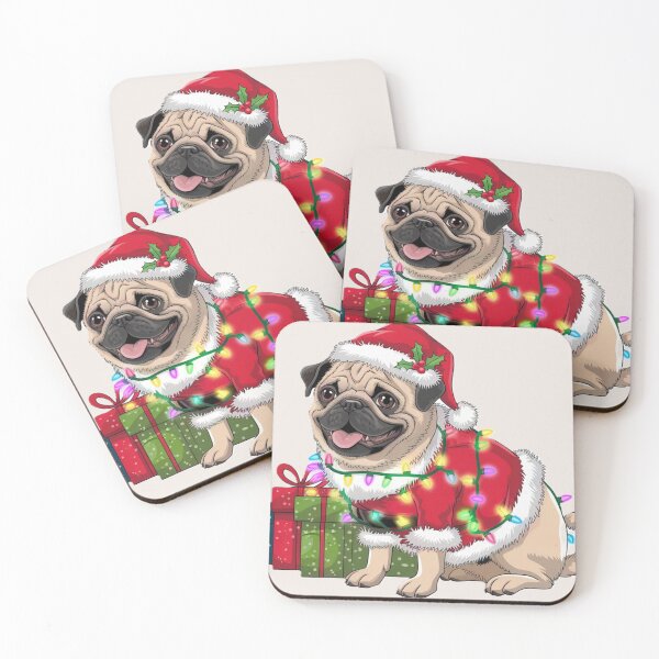 Item preview, Santa Pug designed and sold by Izabela Włodarczyk.