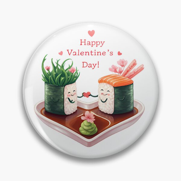 Item preview, Valentine's Day Gifts, Sushi , Sushi Heart T-shirt | Cute Valentine's Day Gift | Valentine's Day Set , Clothing and Decorations for Sale designed and sold by Sitred123.