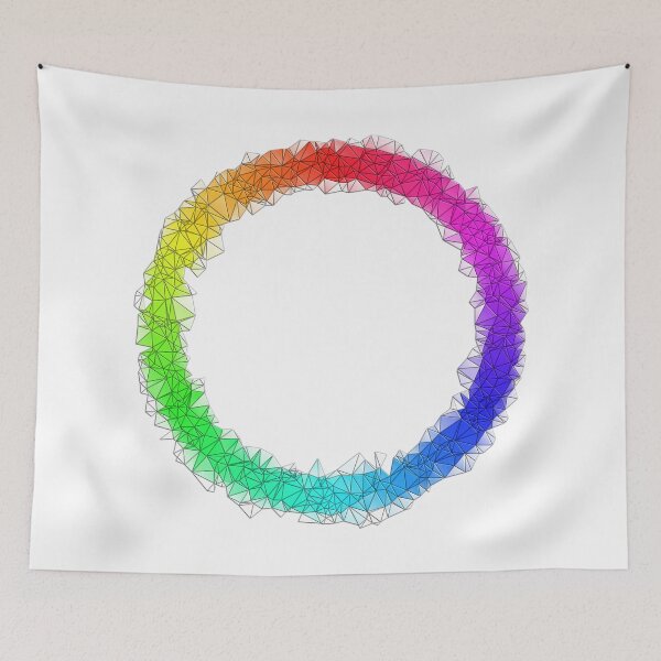 Item preview, Rainbow big triangles circle pattern designed and sold by nogamax.