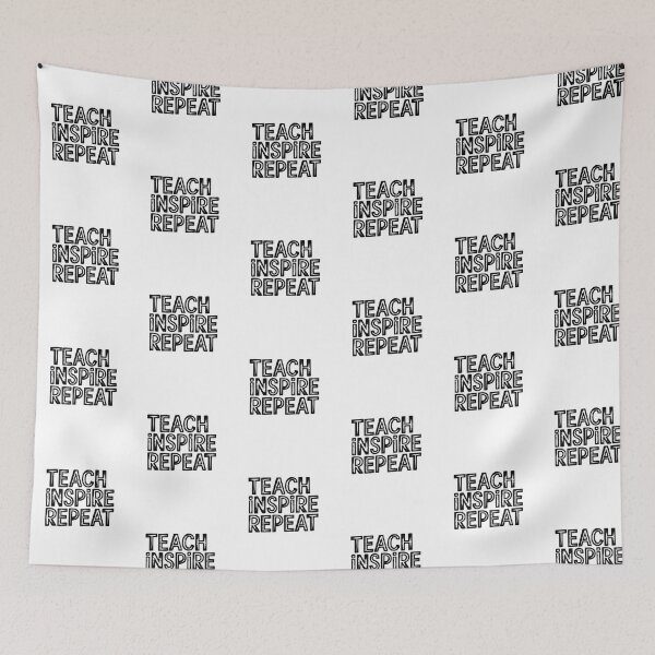 Item preview, teach inspire repeat Teaching Superpower  designed and sold by bukajart.