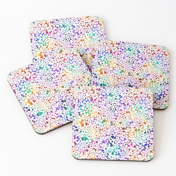 Item preview, 45 mini round triangles rainbow pattern designed and sold by nogamax.