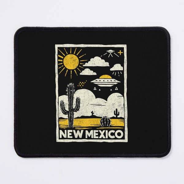 Item preview, New Mexico Retro Alien UFO Desert designed and sold by Mystikos Art.