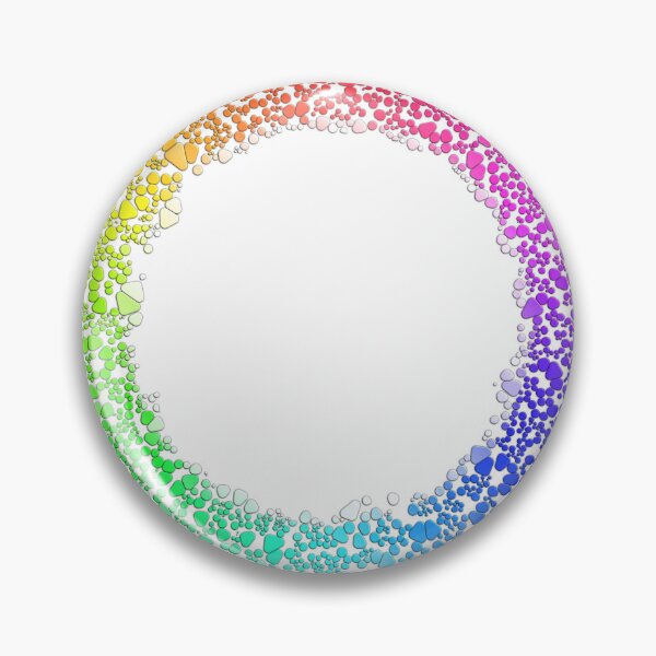 Item preview, Rainbow 3d bubbles circle pattern designed and sold by nogamax.