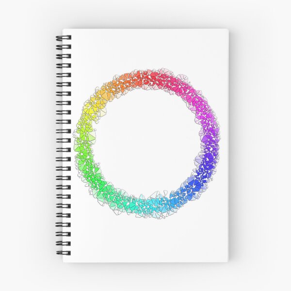 Item preview, Rainbow round triangles shadow circle pattern designed and sold by nogamax.