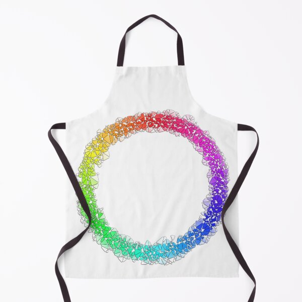 Item preview, Rainbow round triangles shadow circle pattern designed and sold by nogamax.