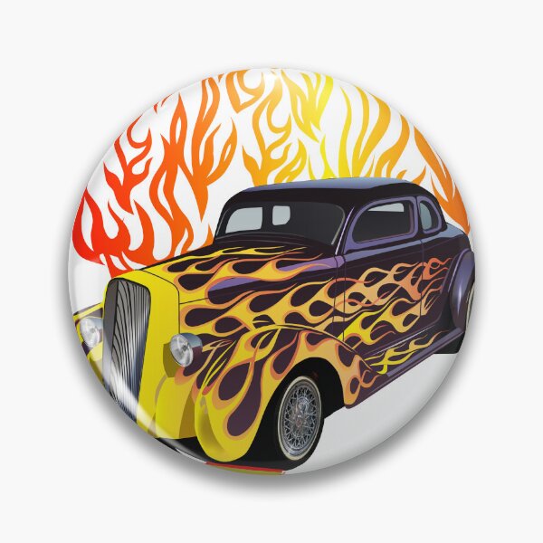 Item preview, hot rod logo american car vintage muscle flame fire designed and sold by Achille3777.