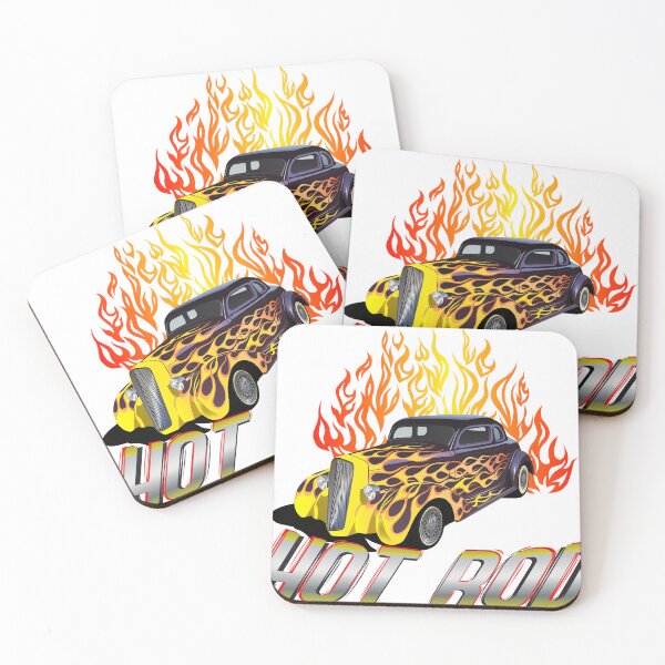 Item preview, hot rod logo american car vintage muscle flame fire designed and sold by Achille3777.