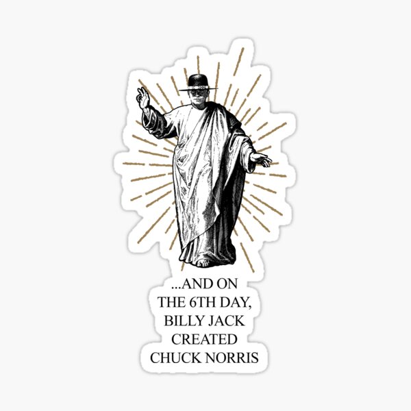 Billy Jack "On The 6th Day" Sticker