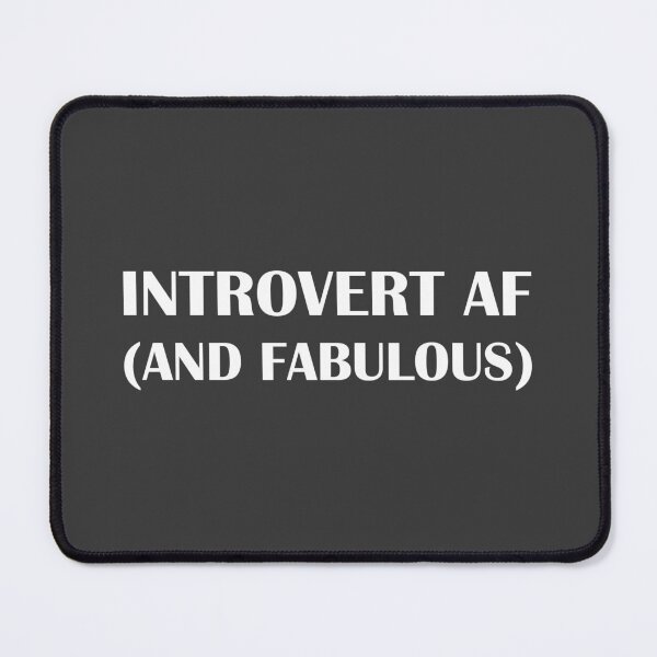 Item preview, Introvert AF (And Fabulous). / Introvert Joke Funny T-Shirt Label designed and sold by introvertvibes.