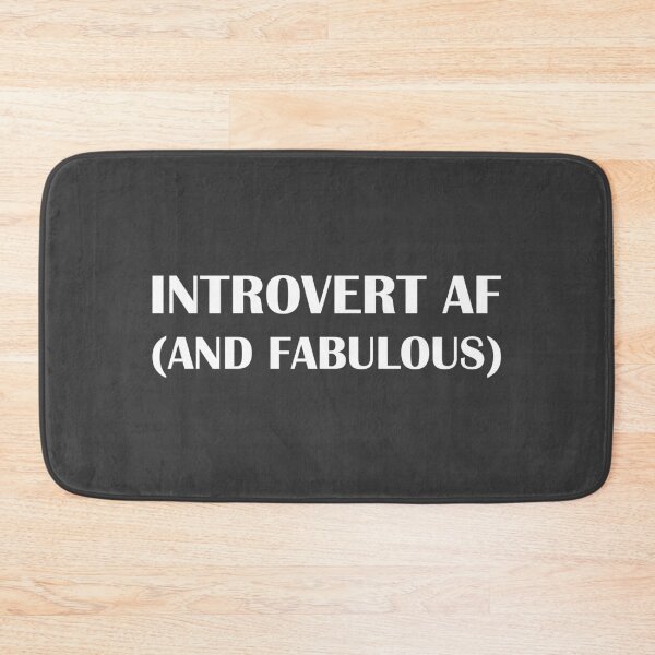 Item preview, Introvert AF (And Fabulous). / Introvert Joke Funny T-Shirt Label designed and sold by introvertvibes.