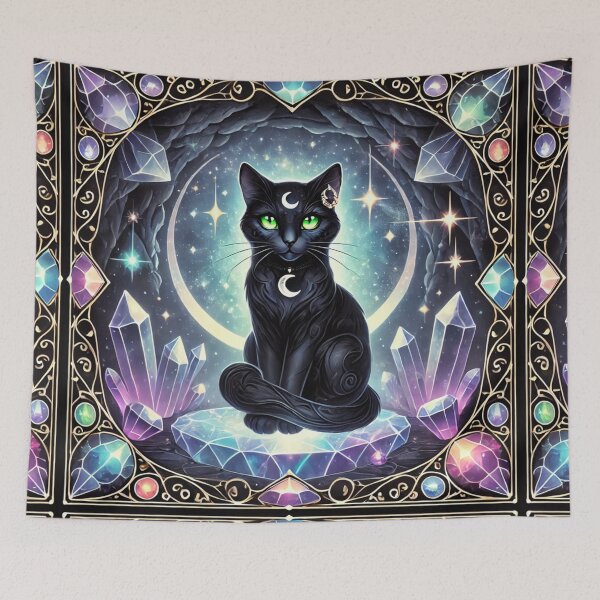 Item preview, Nyx The Celestial Enchantress Black Cat designed and sold by Meta2Physical.