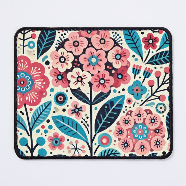 Item preview, Scandinavian Folk Art - Pink Primrose passion by heidiannemorris designed and sold by FOLK ART FUSION by heidiannemorris.