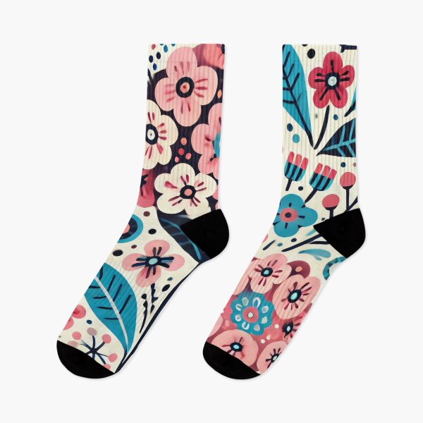 Item preview, Scandinavian Folk Art - Pink Primrose passion by heidiannemorris designed and sold by FOLK ART FUSION by heidiannemorris.