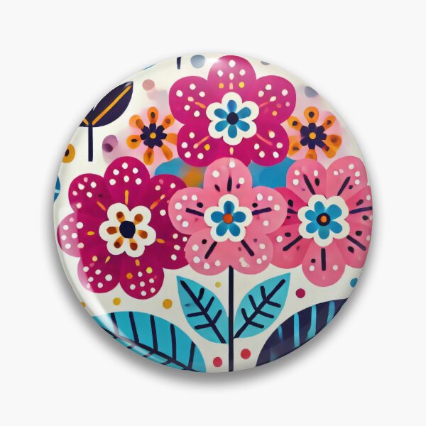 Item preview, Scandinavian Folk Art - Blush Pink Primrose passion by heidiannemorris designed and sold by FOLK ART FUSION by heidiannemorris.