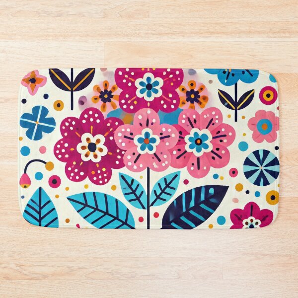 Item preview, Scandinavian Folk Art - Blush Pink Primrose passion by heidiannemorris designed and sold by FOLK ART FUSION by heidiannemorris.