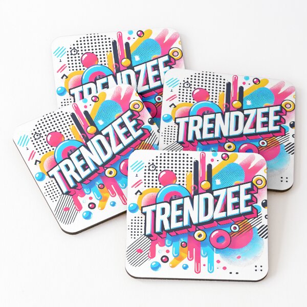 Item preview, TrendZee Retro Neon Shapes and Colors Theme designed and sold by Thai Vibe Studio.
