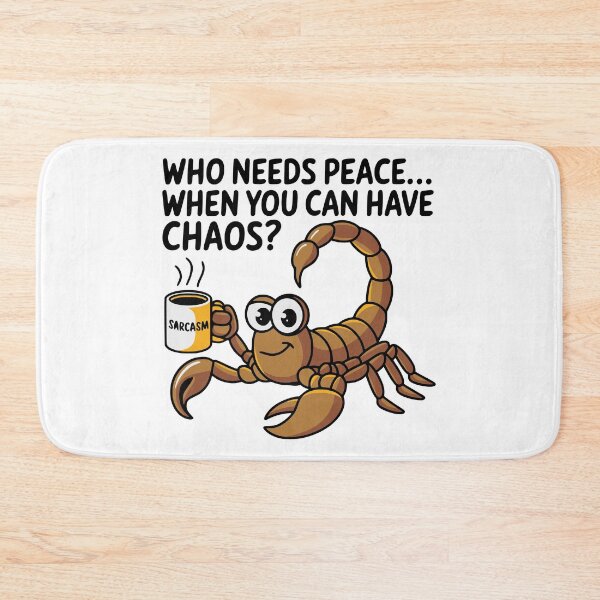Item preview, A Scorpio saying : Who need peace.... when you can have CHAOS ? designed and sold by JonathanP514.