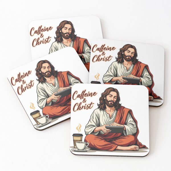 Item preview, Caffeine and Christ | Energizing Faith-Inspired Design for Coffee Lovers and Believers designed and sold by PaintedPixels01.