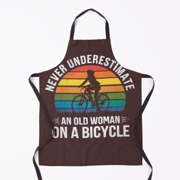 Item preview, Never Underestimate An Old Woman On A Bicycle designed and sold by marosz12.