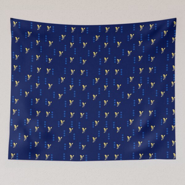 Item preview, Blue floral print designed and sold by DaNia8.