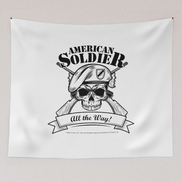 Item preview, American Soldier "All the Way!" designed and sold by Biker Gramps Gear.