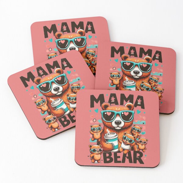 Item preview, Mama Bear and Cubs designed and sold by Biker Gramps Gear.