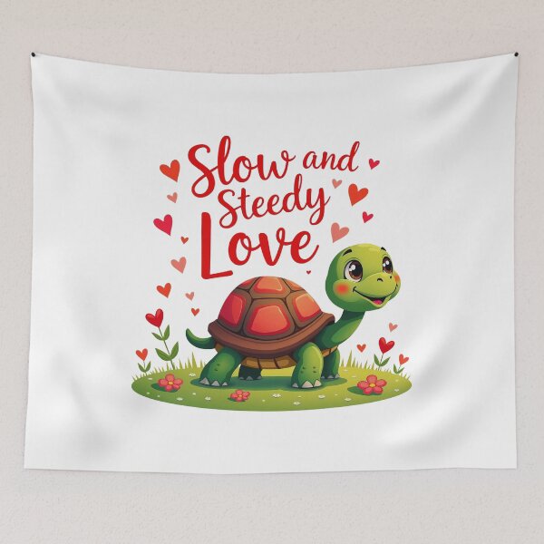 Item preview, Slow and Steady Love Cute Turtle Design designed and sold by Bulwshop.