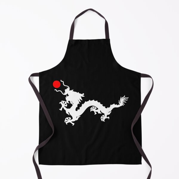 Item preview, White Imperial Chinese Dragon with Red Sun designed and sold by Mon & Matrix.