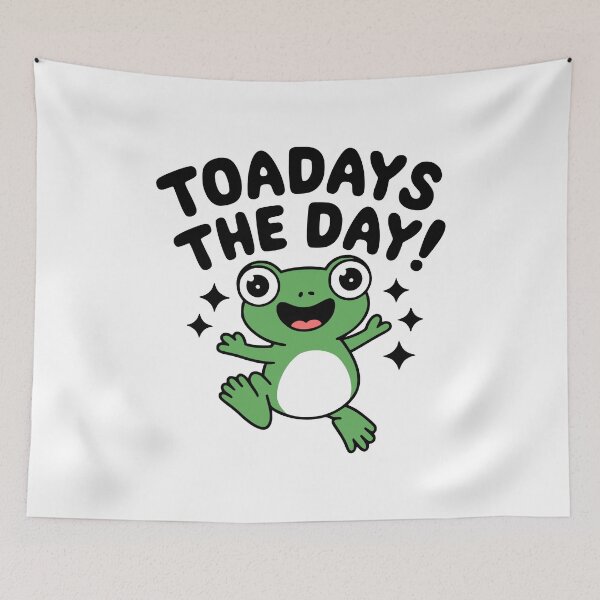 Item preview, Toadays The Day! Cute Toad Pun designed and sold by PMCreative.