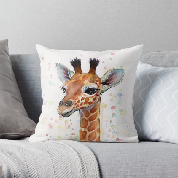 Me and My Giraffe - Custom Picture Pillow with Name for Kids