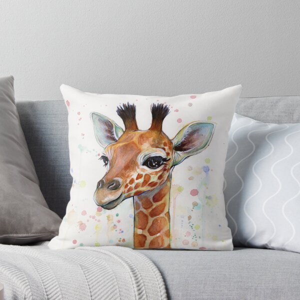 Item preview, Baby Giraffe Watercolor Painting, Nursery Art designed and sold by Olga Shvartsur.