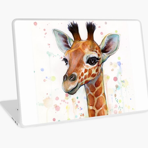  Cute Cartoon Giraffe Laptop Bag for Women Men Business