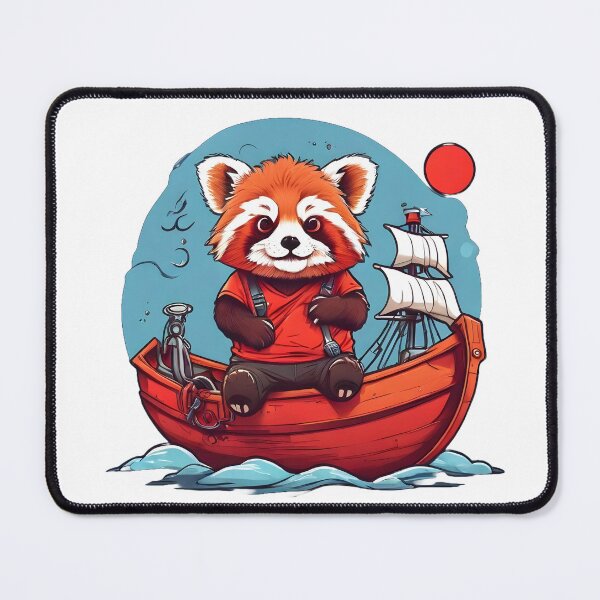 Item preview, cute red panda on the ship designed and sold by Karaz's Animal Kingdom.