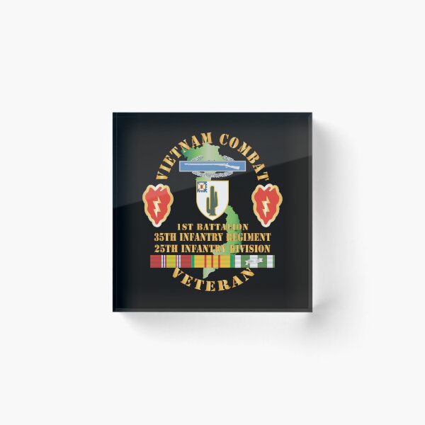Item preview, Vietnam Combat Infantry Veteran w 1st Bn 35th Inf - 25th ID SSI X 300 designed and sold by Military Insignia Products.