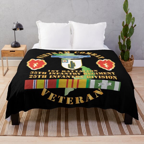 Item preview, Vietnam Combat Infantry Veteran w 1st Bn 35th Inf - 25th ID SSI X 300 designed and sold by Military Insignia Products.