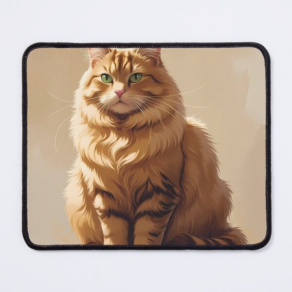 Item preview, Majestic Feline Portrait Cat Art Illustration Green Eyes designed and sold by ART ATTACK ZONE.