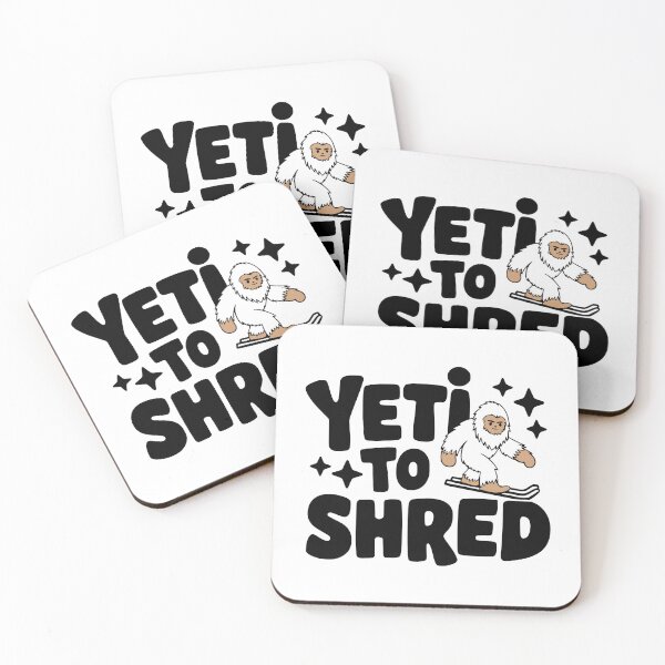 Item preview, Yeti To Shred! Cute Yeti Skiing Pun designed and sold by PMCreative.