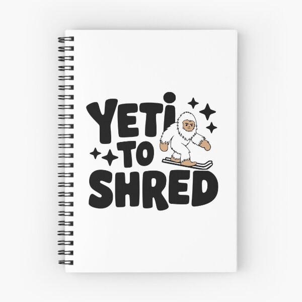 Item preview, Yeti To Shred! Cute Yeti Skiing Pun designed and sold by PMCreative.
